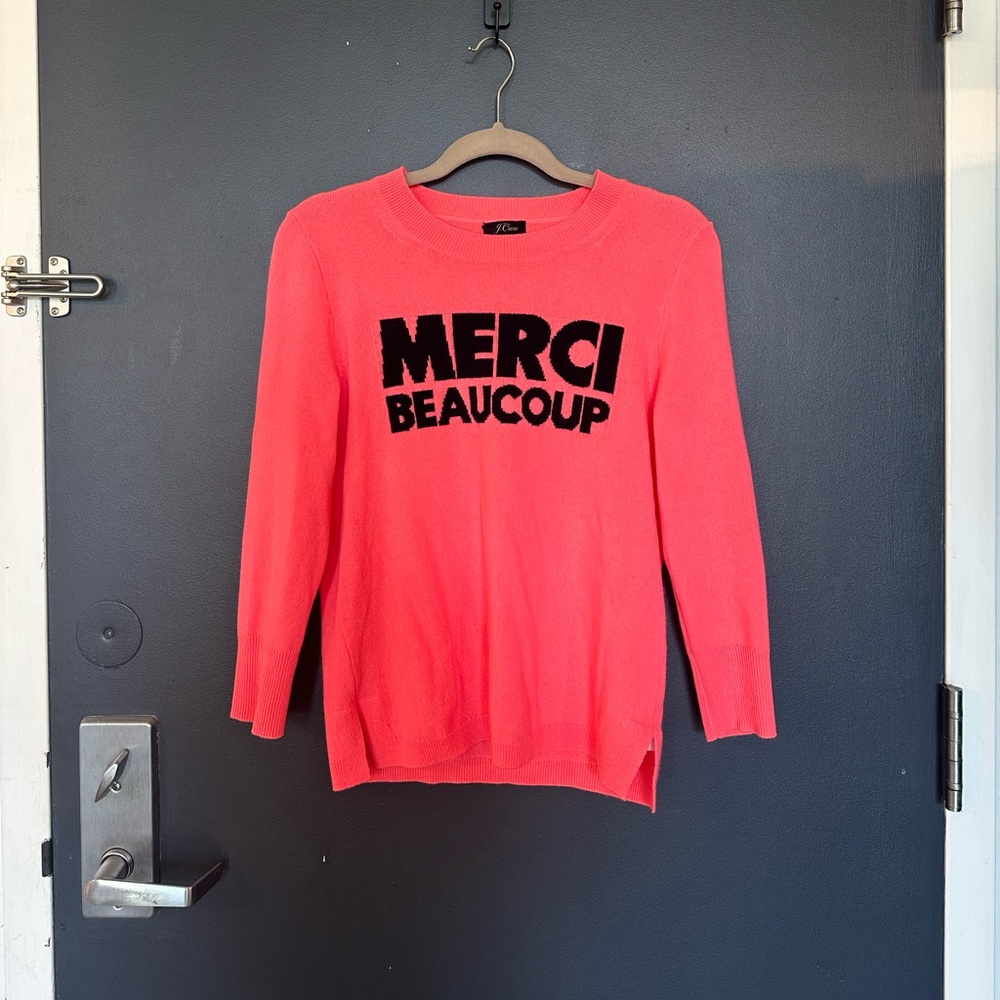 never worn J Crew 100% cashmere sweater size small